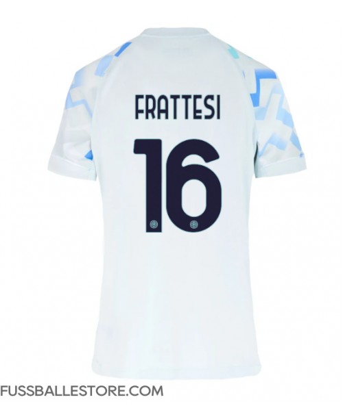 Günstige Inter Milan Davide Frattesi #16 Auswärtstrikot Damen 2025-26 Kurzarm Günstige Inter Milan Davide Frattesi #16 Auswärtstrikot Damen 2025-26 Kurzarm